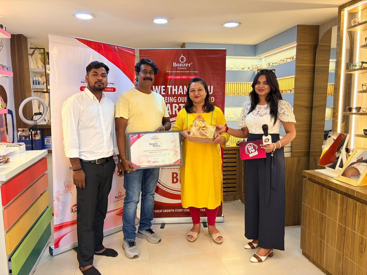 Optiically Your's Drishti Ratna award recognition
